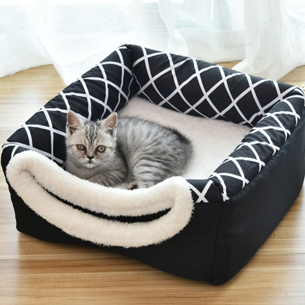 Luxe Huisdierenbed & Villa 2 in 1