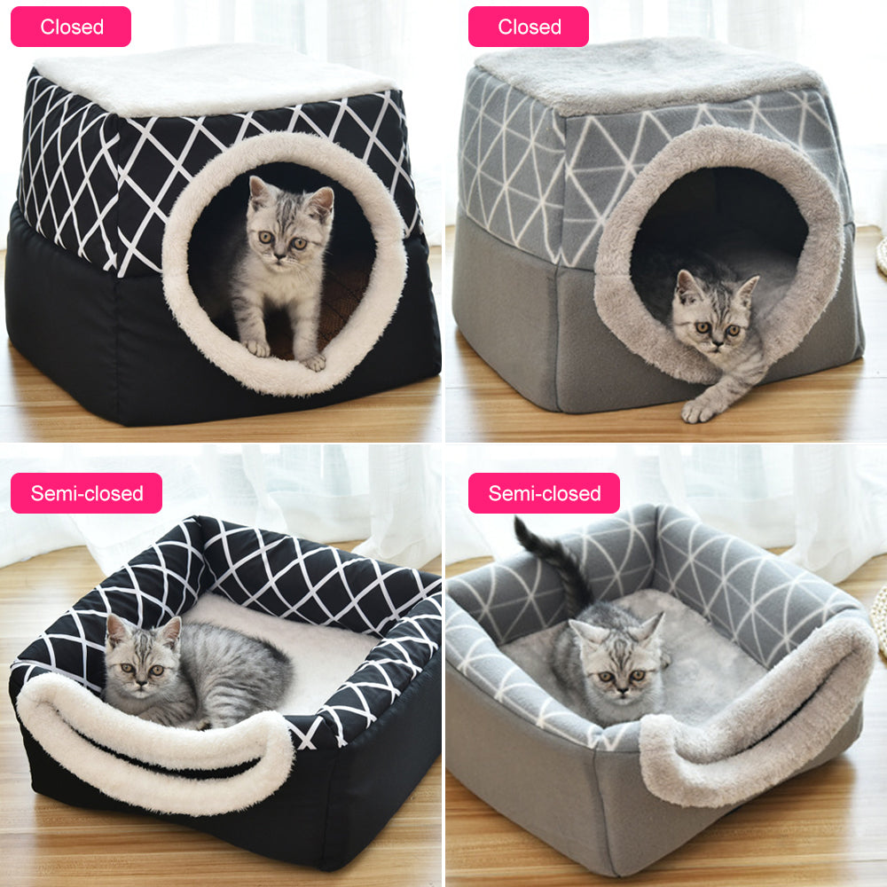 Luxe Huisdierenbed & Villa 2 in 1