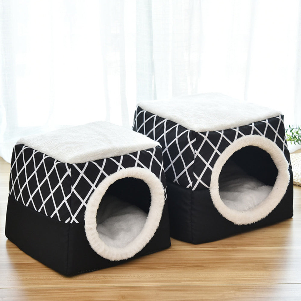 Luxe Huisdierenbed & Villa 2 in 1