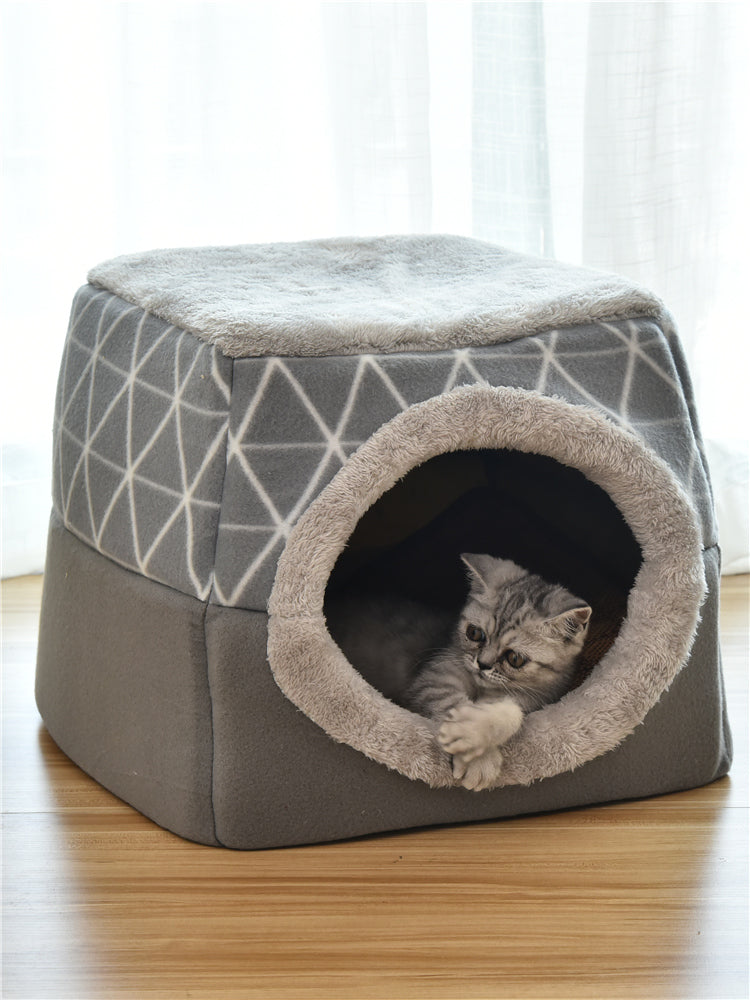 Luxe Huisdierenbed & Villa 2 in 1
